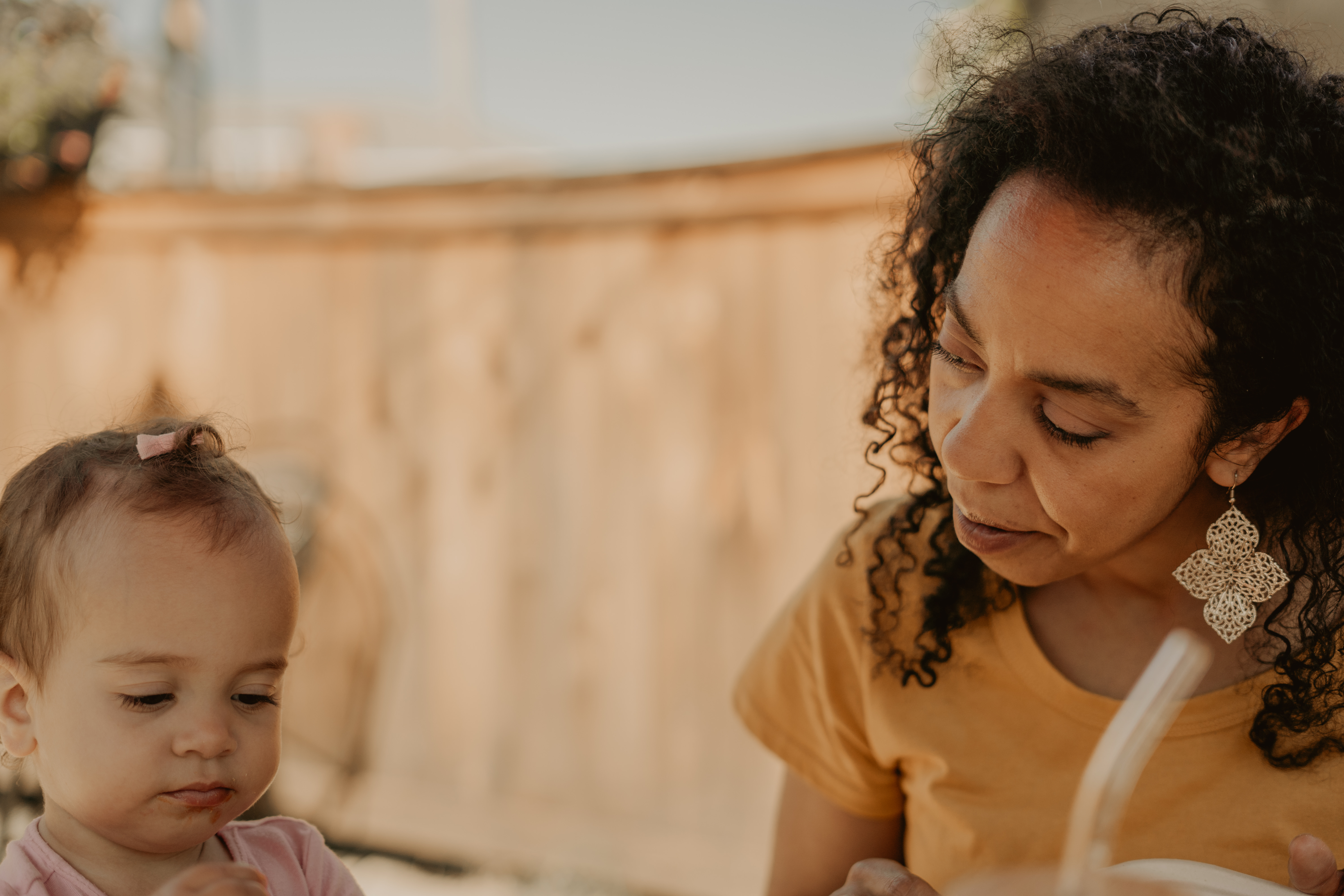 Maria the Leader with her daughter